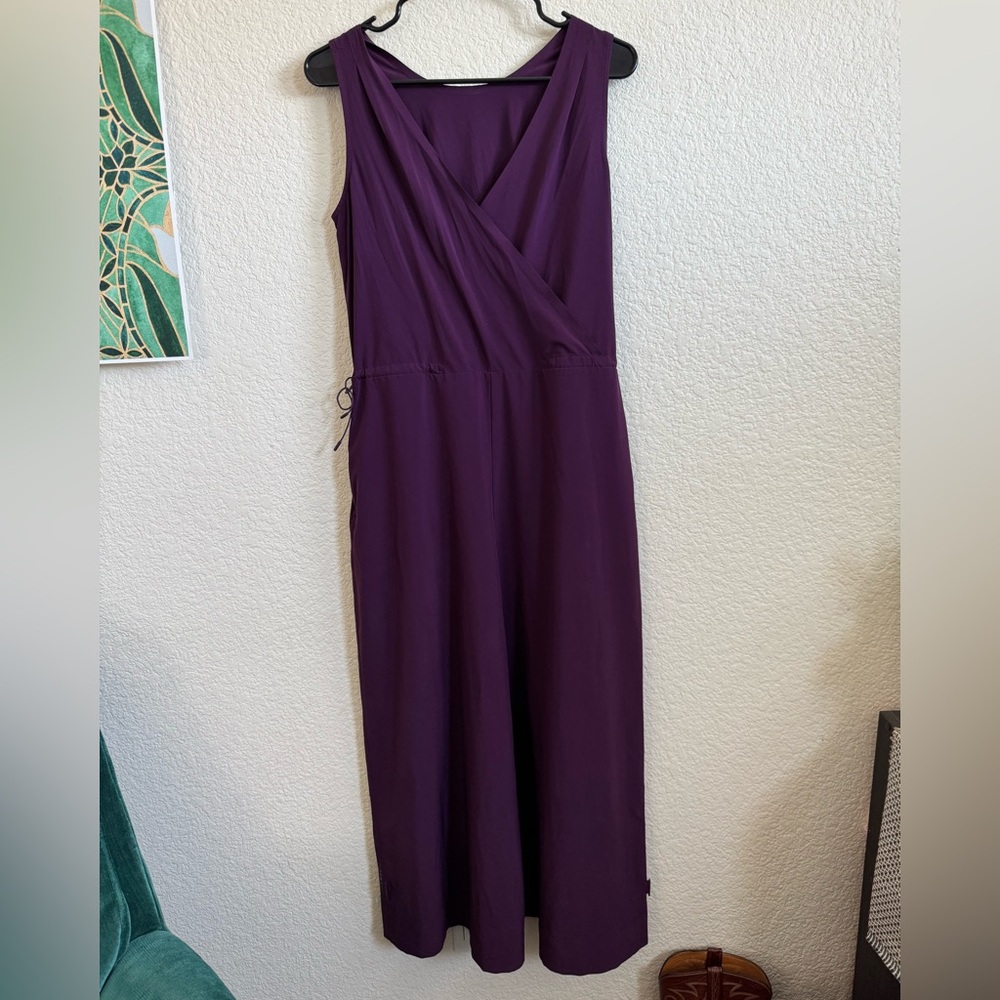 Purple sleeveless “Getaway” jumpsuit